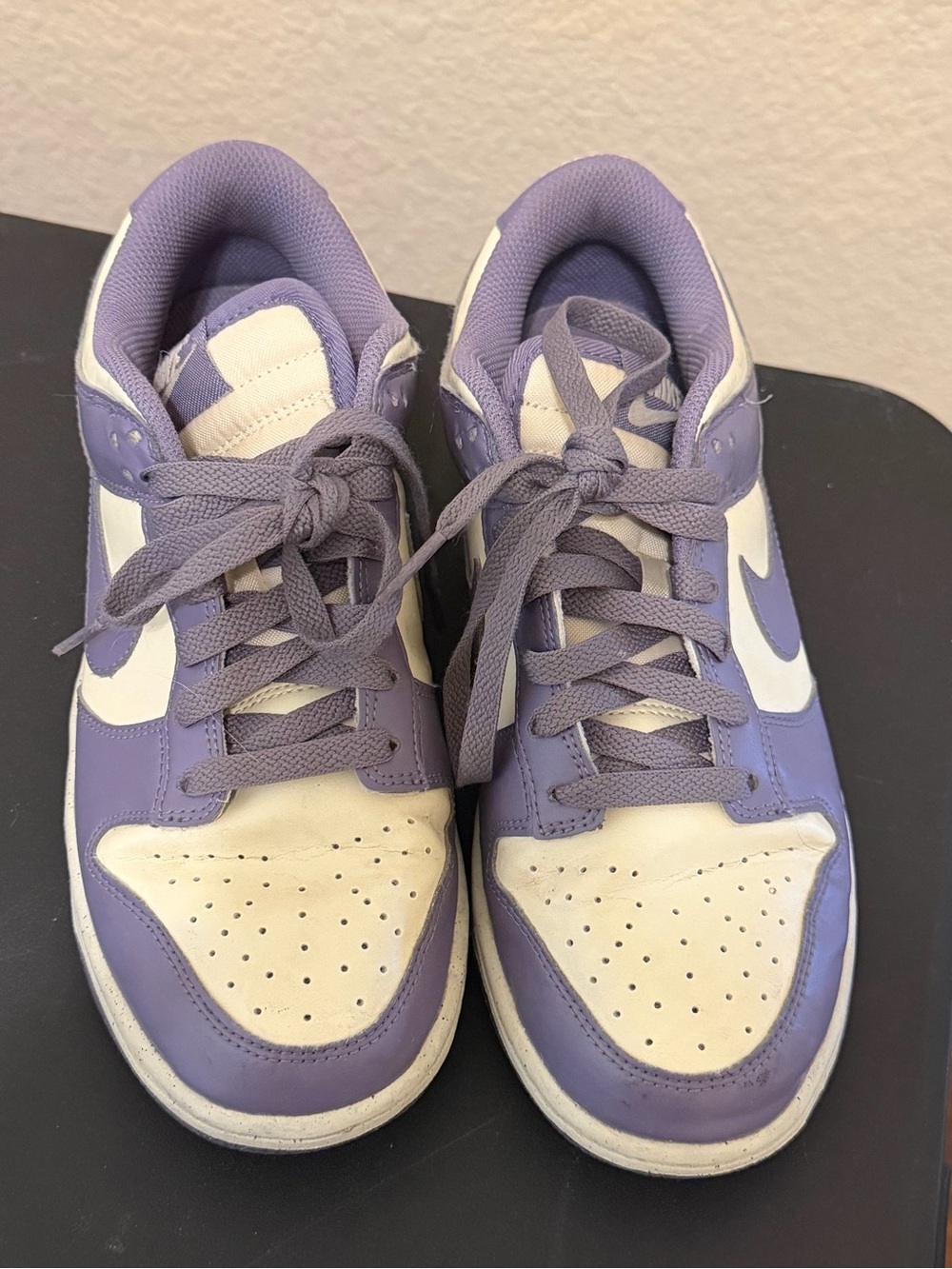 Nike Dunks- Low-Top Sneakers in Lavender and White